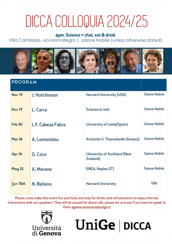 Dicca Colloquia 2024/25